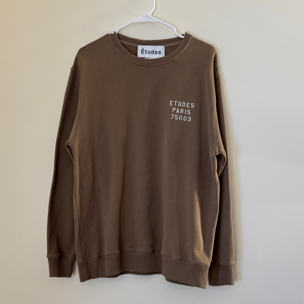 SALE Études Paris Logo Neutral French Terry Sweatshirt